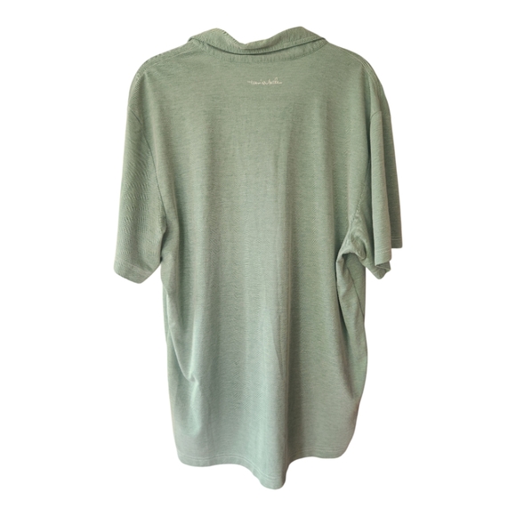 Travis Mathew Pima Cotton Blend Polo Shirt Men XL Heathered Green Golf - Picture 6 of 6